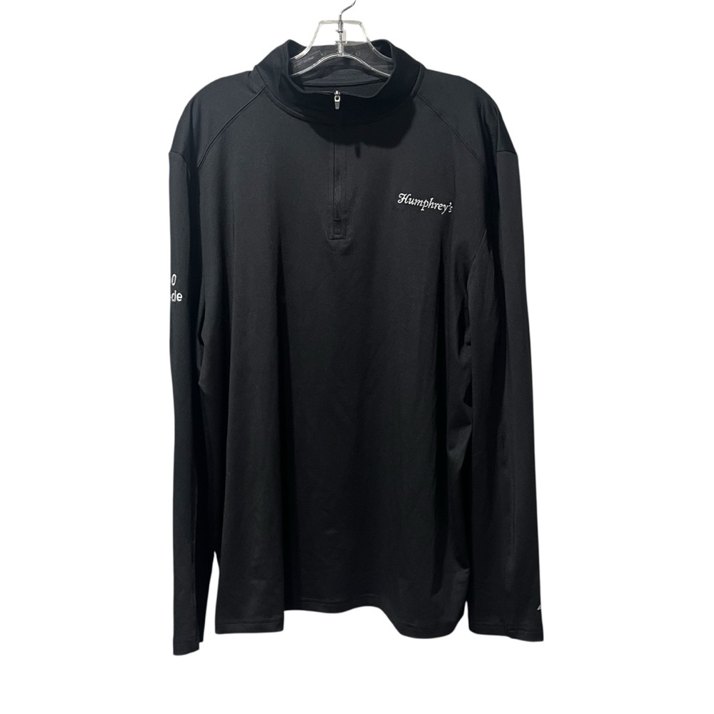 BSN Sports SLU Humphrey’s Restaurant XL Black Pullover 1/4 Zip Long Sleeve NEW